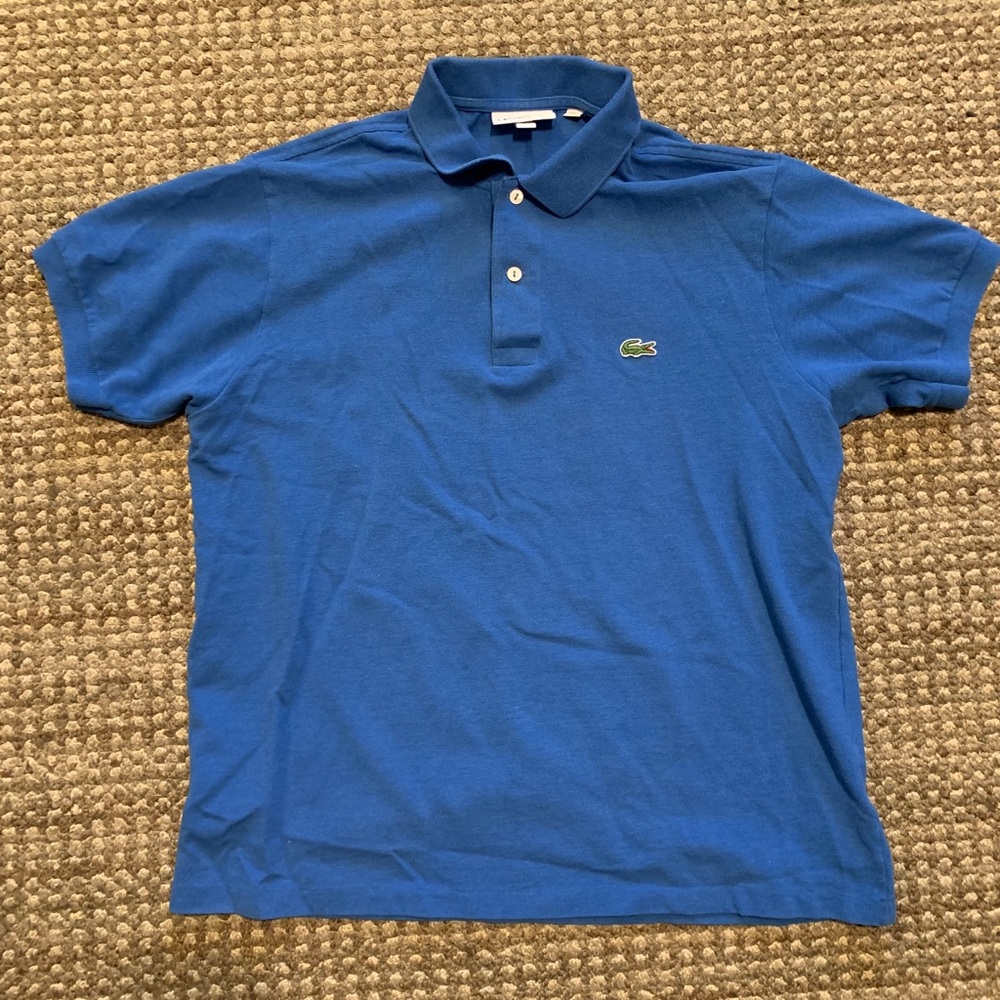 Lacoste Royal Blue Polo - fits like size large
